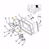 DISTANCIADOR BISAGRA VIDRIO TRASERO