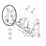 CINTURON SEGURIDAD TRASERO DERECHO
